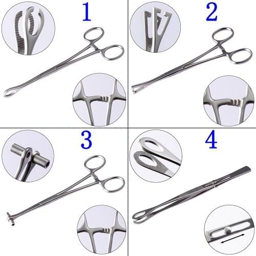 Piercing tool Piercing pliers Positioning pliers Open pliers Stainless steel needle tube pliers Tattoo set Consumables
