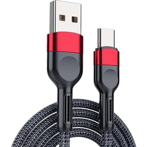 USB Type C Cable For Samsung Xiaomi Huawei 5A Micro USB Fast Charging Cable Mobile Phone Charger USB Type-C Braided Data Wire