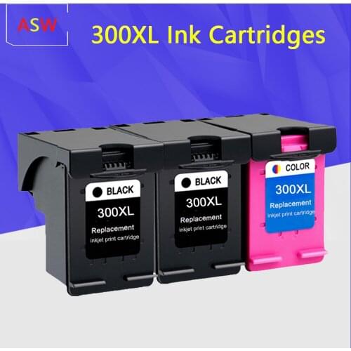 ASW Re-manufactured 300XL Cartridge Replacement for HP 300 300 XL Ink Cartridge Deskjet D1660 D2560 D2660 D5560 F2420 F2480