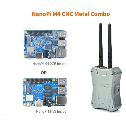 NanoPi M4V2 CNC Metal Case Combo Rockchip FriendlyELEC RK3399 SoC 2.4G & 5G dual-band WiFi+Bluetooth 4.1 Ubuntu Android