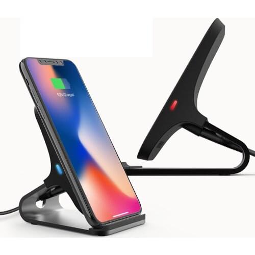 Mindzo Wireless Charger for iPhone X 8 Plus max 10W Wireless Charging for Samsung Galaxy S8 S9 S7 Edge Qi USB Wireless Charger
