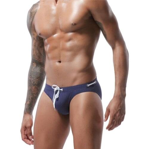 Men Brief Swimwear Quick Dry Swimwear Swimming Low Waist Men Beach Shorts Surf Board Short Breathable Bikini Panties Swimsuit