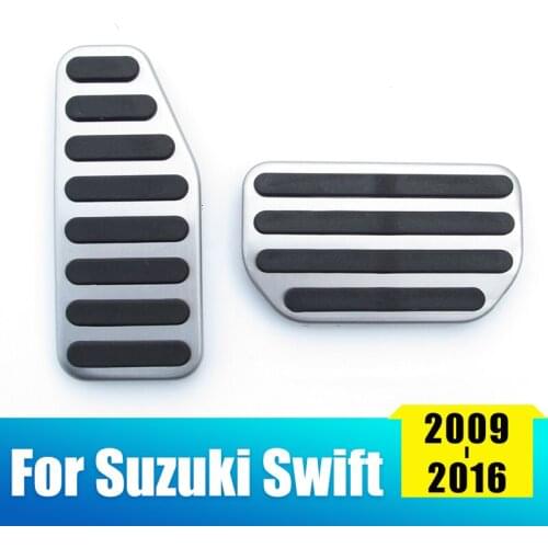 Stainless Steel Car Foot Pedal Accelerator Brake Cover Pad For Suzuki Swift 2009 2010 2011 2012 2013 2014 2015 2016 Accessories