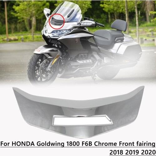 NEW Motorcycle Accessories Decorative Cover Chrome Front Fairing Front Upper Cowl For Honda Goldwing 1800 F6B GL1800 2018-2020