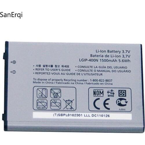 10pcs New Original 1500 LGIP-400N Battery For LG P500 GT540 GM750 GW620 GW880 GX500 GX200 GD888 GW820 GT500s Phone