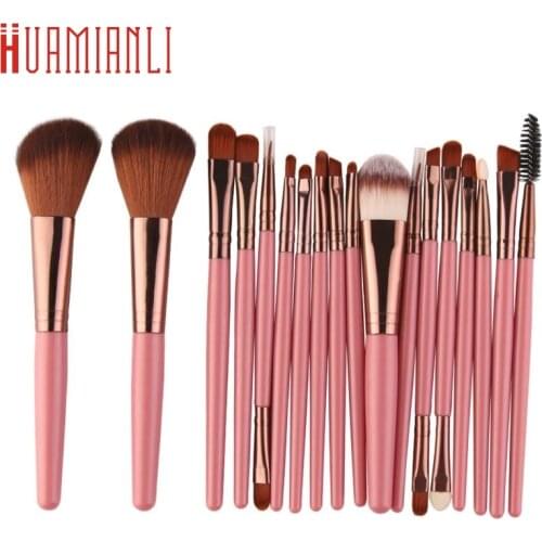 Pincel maquiagem cosplay pinceis de maquiagem New 18 pcs Makeup Brush Set tools Make-up Toiletry Kit Wool Make drop ship 17sep5