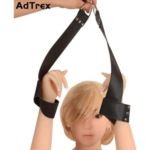 Hanging Door Handcuffs Sex Aid Toys BDSM Products Leather Bundle Bondage Adult Erotic Games for Couples