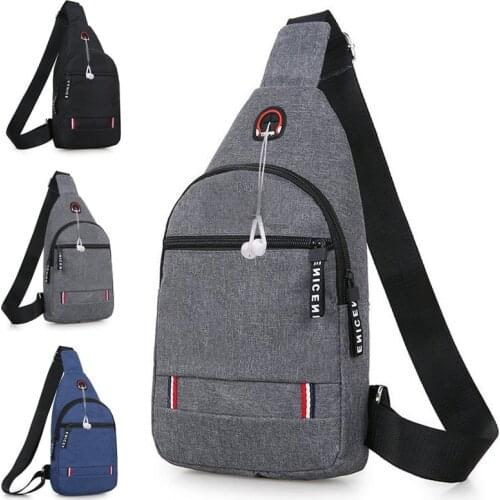 NEW Casual Crossbody Chest Bag Sling Shoulder Mens Bag One Strap Lightweight Mini Male Bags Pouch For Travel Sport