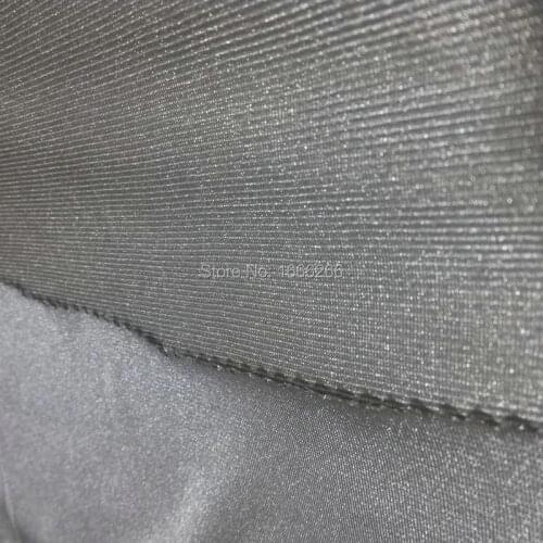 { Stretchable }100% SILVER FIBER FABRIC Radiation protection Material Silver Conductive Fabric YSILVER81