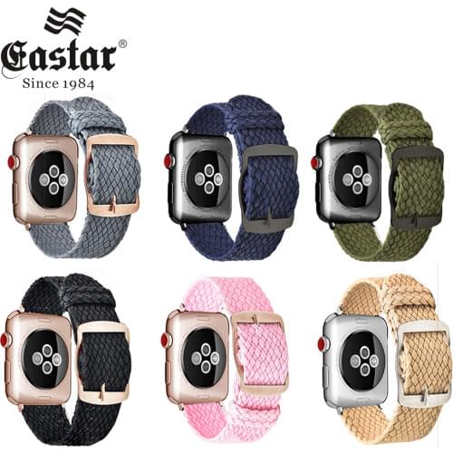 Soft Breathable Nylon Watch Strap for Apple Watch Band Series3/2/1 Sport Bracelet Strap For iwatch 6 5 4 SE Band 40mm 44mm