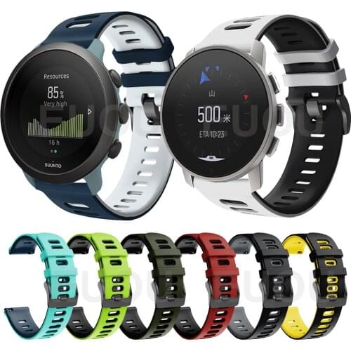 Sports Silicone Strap For SUUNTO 9 PEAK / SUUNTO 3 Wrist Band Watch Accessories Replaceable Belt Bracelet Watchband