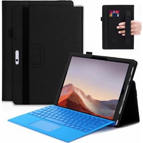 Luxury PU Leather Tablet For Microsoft Surface Pro 7 Case Wallet Stand Shell For Surface Pro 7 Pro 6 5 4 3 Case Support keyboard