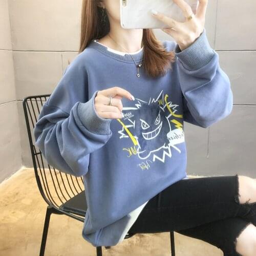 XinHuaEase Sweatshirt Women Oversized Fake Two Long Sleeve Clothes Spring Autumn Fashion Loose Round Neck Casual Tops 4XL 95kg