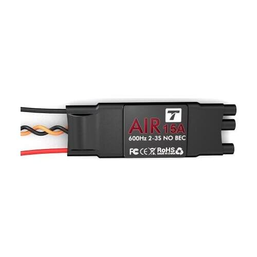 T-MOTOR ESC Air 15A (2-3S 600HZ NO BEC) Brushless Motor Electronic Speed Controller for Multicopter