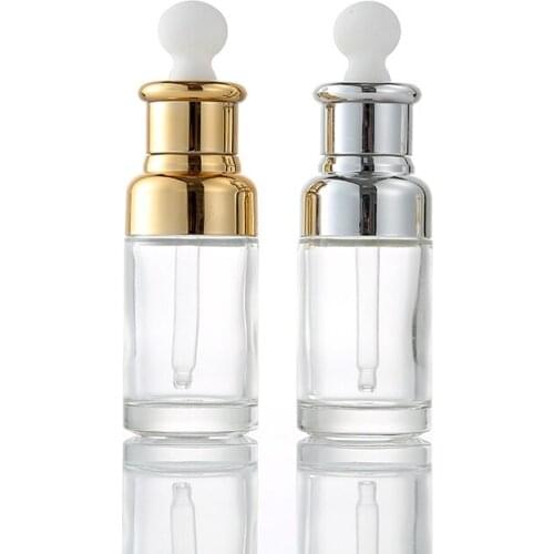 High Grade Transparent 20ml 30ml 50ml Cosmetic Dropper Bottle 10pcs/lot