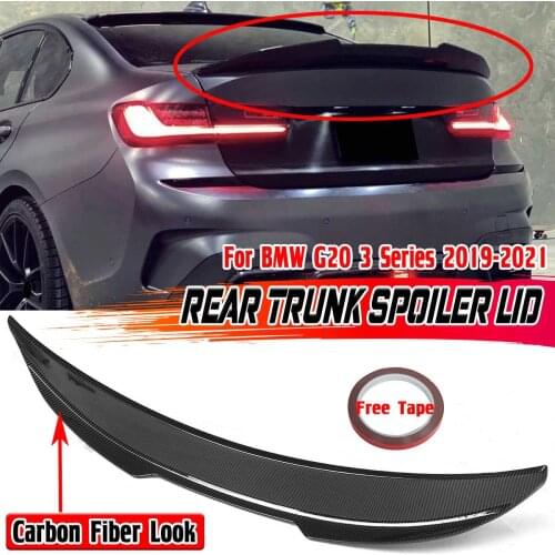 High Quality Car Rear Trunk Boot Lip Spoiler Wing Lip For BMW G20 3 Series 2019 2020 2021 PSM Style Car Tail Wing Decoration