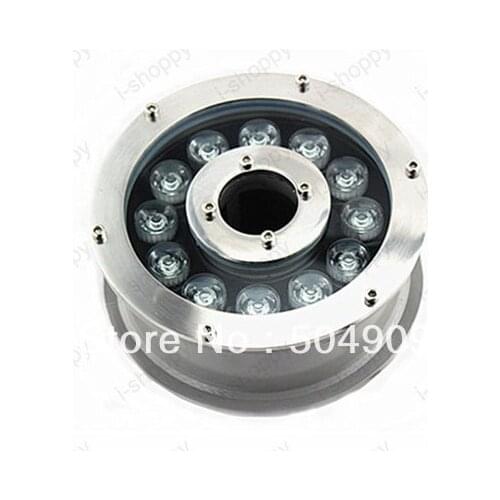 Yellow 9W High Power 9-LED Fountain Swimming Pool Pond Lake Tank Light Underwater Lamps Outdoor Garden Party IP68 DC 12V