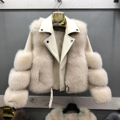 Real fox fur jacket Real fox fur and sheepskin winter fur jackets women 2020 womens winter jackets QD.YISHANG