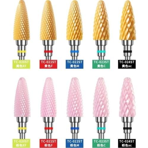 1pcs Ceramic Nail Drill Bit For Electric Manicure Drills Machine Milling Cutter Nail Files Buffers Nail Art Equipment Accessory