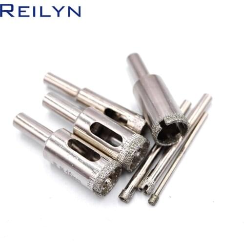 Free Shipping Glass Hole Saw Rounding rounding polish Drill Bit 4mm-20mm 9pcs Rotary tool drilling Glass/Diamond/Jade/Ceramics