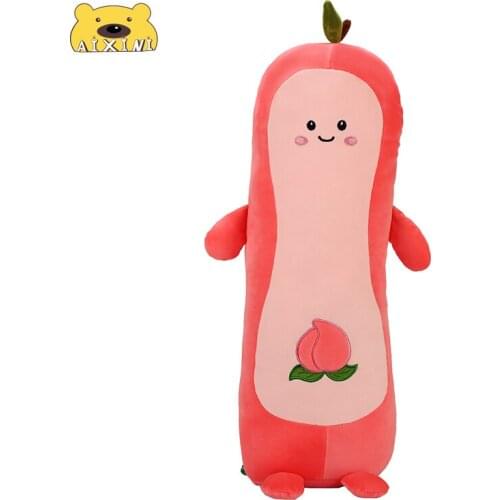 AIXINI Avocado Plush Plushie Avocado Pillow Big Kid Stuffed Toys for Children Cute Food Pillow Fruit Peach Body Baby Doll Gift