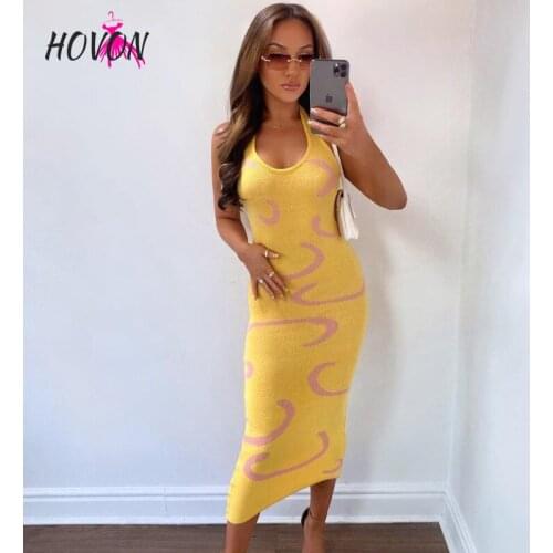 CHAXIAOA Summer Knitted Dresses