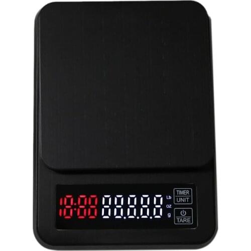 5kg Digital Drip Coffee Scale with Timer 5000g/0.1g Kitchen Scales USB Electronic Food Scale
