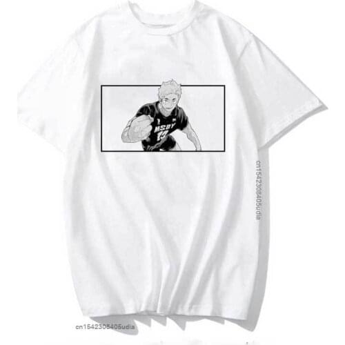 Haikyuu Miya Atsumu Design T Shirt Men Kawaii Tops Cartoon Karate Graphic Tees Tee Shirt for Men Unisex Harajuku Shirt Male