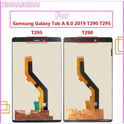 For Samsung Tab A 8.0 2019 T290 T295 SM-T290 SM-T295 LCD Display Screen Touch Digitizer Glass Assembly + Frame