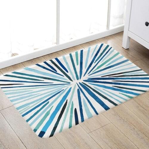 Carpet Doormat Funny Kitchen Entrance Door Mat Anti-slip Floor Rug Bathroom Area Hallway 50x80cm Tropical Leaf Design