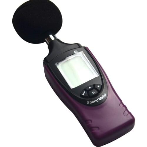ST8080 Mini Noise Meter Detector Sound Tester Battery Under Voltage Prompt LCD Backlight Display Power Automatic Shutdown