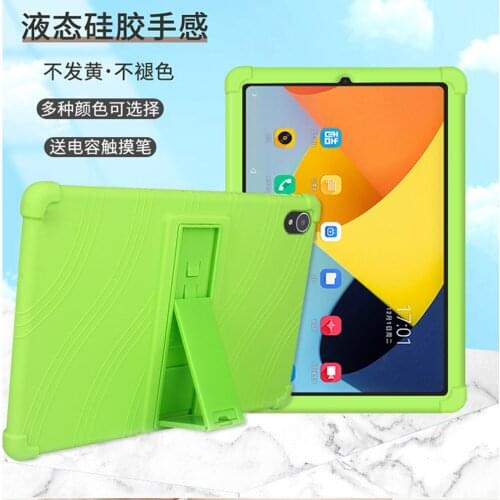 Soft Silicone Kickstand Case For ALLDOCUBE IPlay40 10.4 Inch Tablet Rubber Funda Capa Cover For CUBE IPlay 40 Coque +Film +Pen