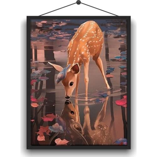 5D DIY Full Circle Diamond Embroidery Kit "Animal Series" Home Handmade Crafts Decorations Painting Decorations