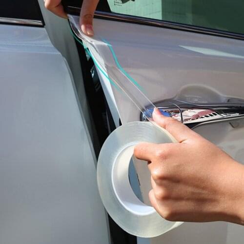 Car Stickers Auto Interior Protector Film Door Edge Protective Nano Glue Car Trunk Door Sill Full Body Sticker Vinyl Accessories