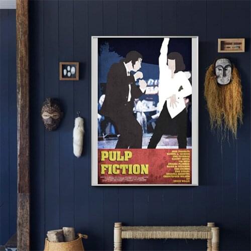 Wall Art Picture Canvas Oil Painting Home Decor Pulp Fiction Banksy for Living Room Catoom Kids Room Decor