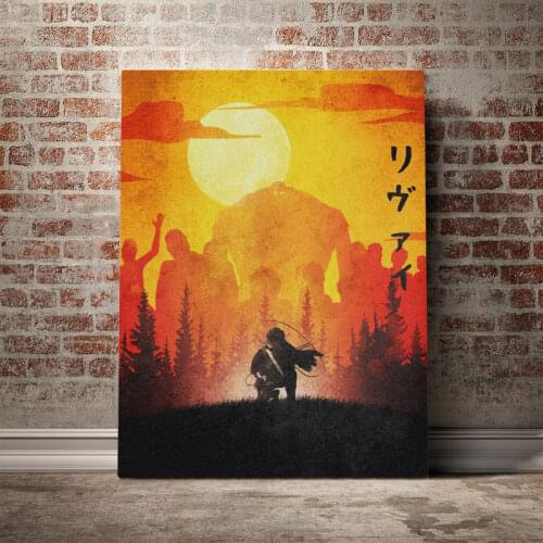 Levi Attack on titan manga poster Poster Canvas Wall Art Decoration prints for living Kid Children room Home bedroom decor