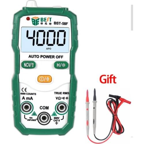 Portable LCD Digital Multimeter Non-contact 9999 True - RMS AC/DC Ammeter Current Voltmeter NCV Frequency Auto Ranging Tester