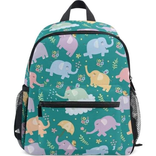 Mochilas escolares infantis Anti-lost childrens backpacks Elephants backpack kids green school bags girls bag 1 ~ 6 years old