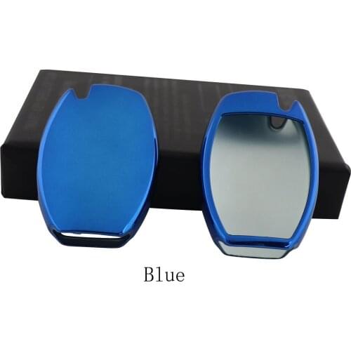 Blue Protective TPU key Case Shell Cover for Mercedes A B C E G GL ML Class