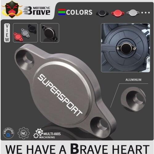 Supersport-S CNC Motorcycle Engine Oil Filter Cover Cap For Ducati Supersport 2017 2018 2019 2020 Supersport S