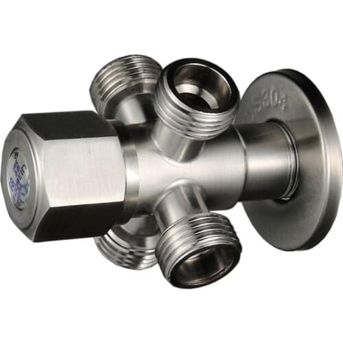 1way 2way 3way 4way 304 Stainless Steel Angle Valve G1/2" Water Heater Toilet Inlet Water Stop Valve Faucet Inlet Water Valve