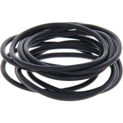 Othmro 10Pcs Oil Sealing Gasket Washer Nitrile Rubber O Ring OD 45~85mm Thickness 2.4mm Circular Shape Seal O-ring Gaskets Black