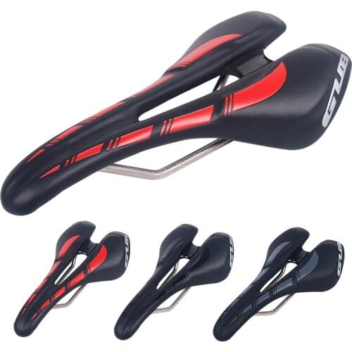 GUB #1150 Bicycle Ergonomic Saddle MTB Road Bike Seat EVA Cushioned Microfiber Leather Texture Steel Rail Cycle Accessories