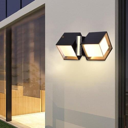 12W Rotation Waterproof LED Wall Lamp Outdoor LED Garden Aisle Corridor Wall Light Balcony Terrace Porch Light Sconce Lamp