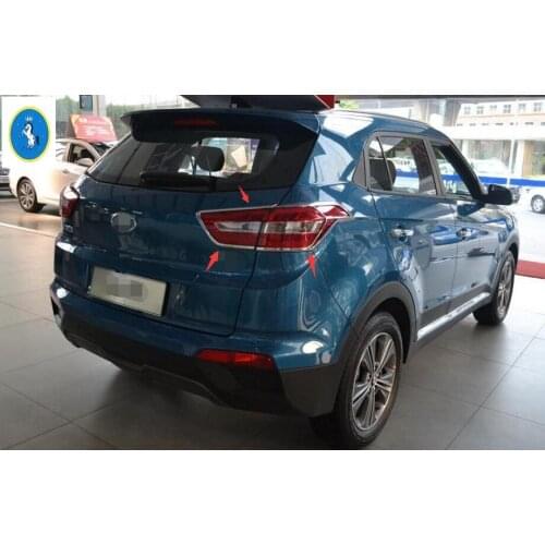 Yimaautotrims Auto Accessory Rear Tailgate Lights Lamp Decoration Cover Trim 4 Pcs ABS For Hyundai Creta IX25 2015 2016 2017