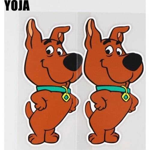 YOJA 7X15.1CM Funny Animal Creative Decoration Vinyl Decal Fashion Cartoon Car Sticker 19A-0135