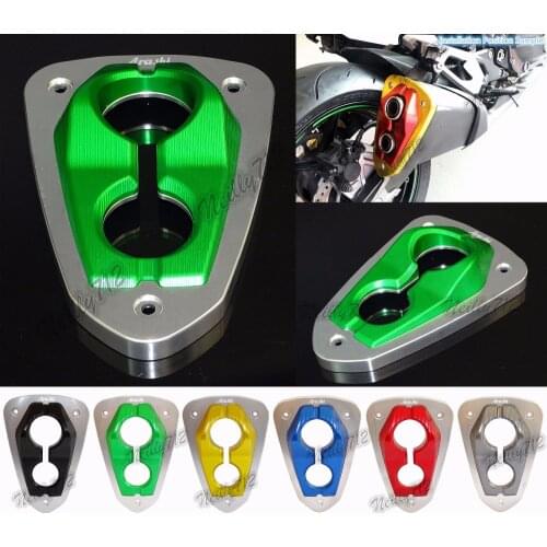 Motorcycle Parts Arashi CNC Aluminum Exhaust End Tip Cover Protector For 2013 2014 2015 2016 KAWASAKI Z800 ZR800