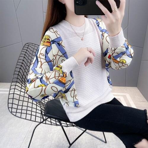 Flower knitting coat female fall 2021 new bat long-sleeved sweater render small unlined upper garment inside take easy