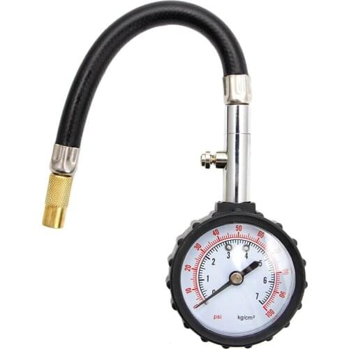 0-100PSI Car Auto Motor Tyre Tire Air Pressure Gauge Dial Meter Tester New