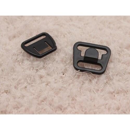 50 sets /lot mum bra plastic buckles handmade ribbon adjustable diy material bra underwear straps hook clasp slide clips